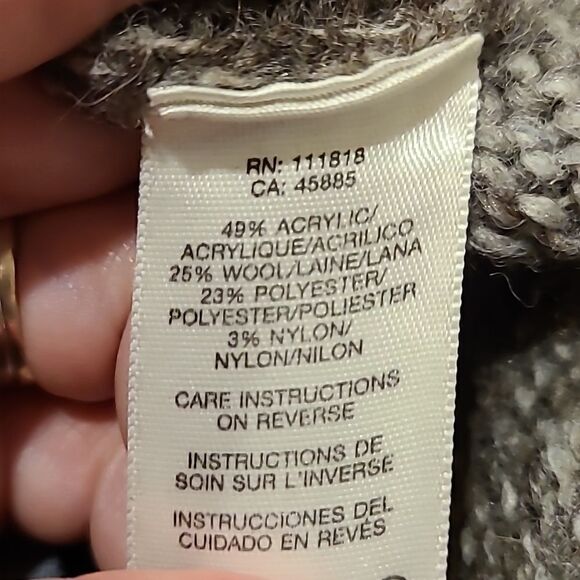 Michael‎ kors womens brown zip up toggle button wool blend sweater - Picture 8 of 8